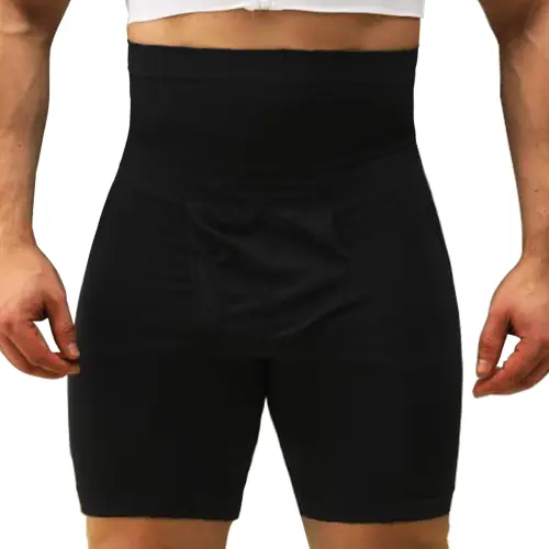 Image de Short de Compression Homme - Modelage du Ventre & Soutien Abdominal