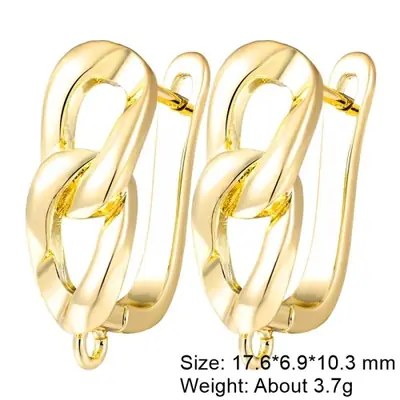 Image de Fermoirs en Cuivre pour Boucles d'oreilles - Accessoires de Bricolage Créatif