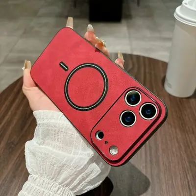 Image de Étui Magnétique Cuir pour iPhone 17 Pro Max - Protection Complète & MagSafe