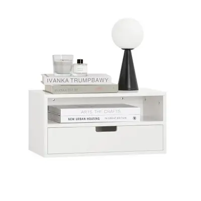 Image de Table de Chevet Flottante Suspendue avec Support Téléphone