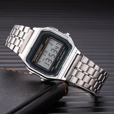 Image de Montre Femme Silicone Or Rose - Élégante & Numérique