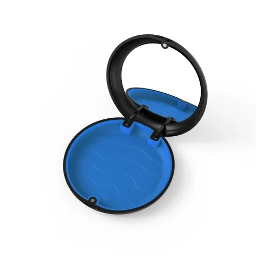Zwart-blauw-spiegel