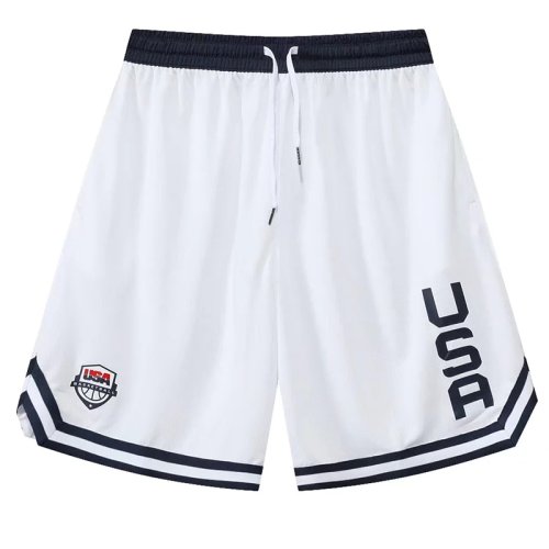 Afbeelding van Herensportshorts voor Training en Actieve Sport: Comfortabele Basketbalshorts met Losse Zakken voor Fietsen, Hardlopen en Gym