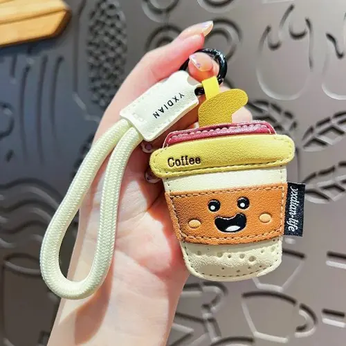 Image de Porte-clés Mignon en Cuir - Collations Dessin Animé