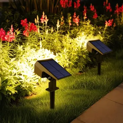 Image de Spot Solaire LED Étanche 1200mAh - Éclairage de Jardin