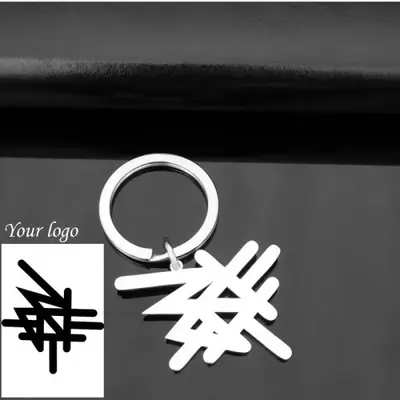 Image de Porte-clés personnalisé en acier inoxydable