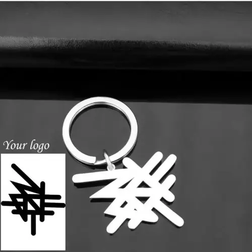 Image de Porte-clés personnalisé en acier inoxydable