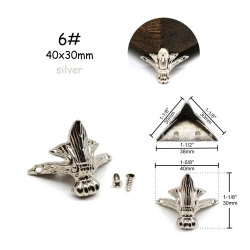 No.6 40x30mm plata