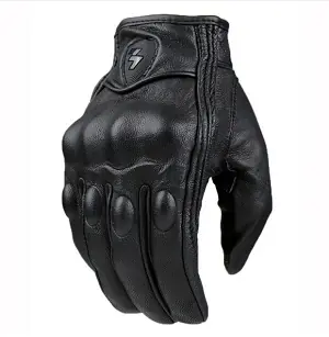 Image de Gants Moto Cuir Perforé - Protection & Style
