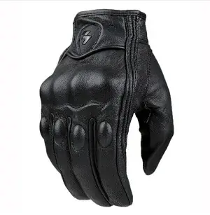 Image de Gants Moto Cuir Perforé - Protection & Style