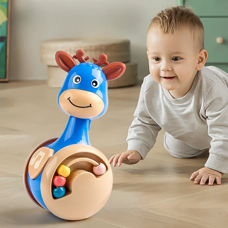 Imagen de Juguetes Tumbler Wobbler para niños y niñas: ¡perfectos para aprender a escalar y educación temprana! Juguetes para bebés Roly Poly de 6 a 12 meses