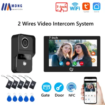 Sonnette Vidéo Intelligente 1080p avec NFC et WiFi