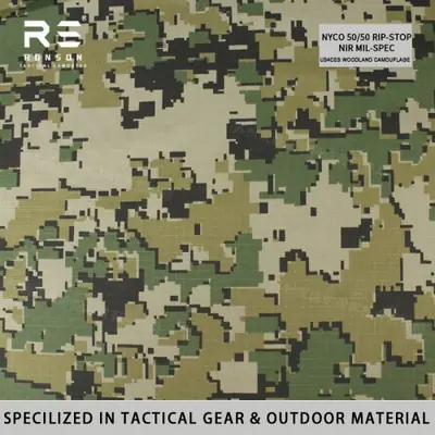 Image de Tissu Ripstop Camouflage NYCO 50/50 - Durable & Tactique