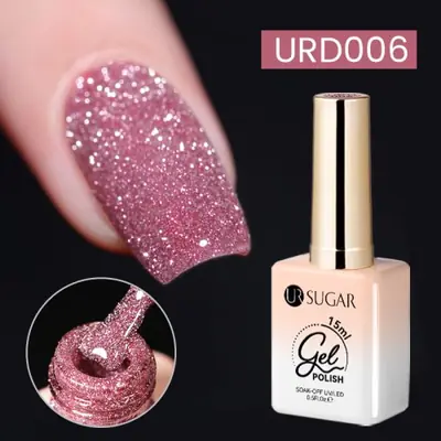 Image de Vernis à Ongles Argent Scintillant 15ml - Effet Paillettes Brillantes