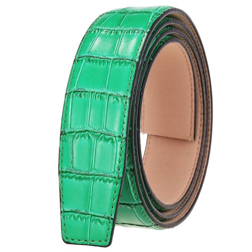 Zdjęcie Luksusowy skórzany pasek męski bez klamry, 3,5 cm – elegancki i wytrzymały akcesorium do codziennego stylu