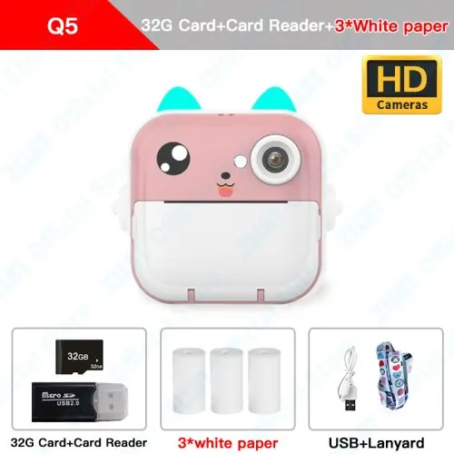 Image de Appareil Photo Instantané pour Enfants HD 1080p