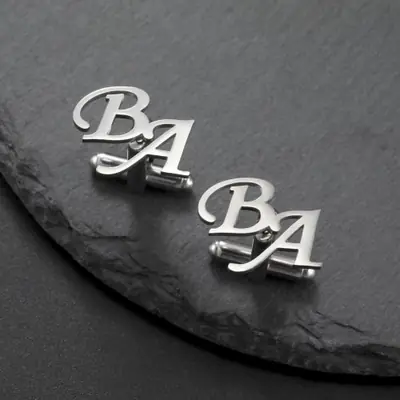 Image de Boutons de Manchette Personnalisés en Acier Inoxydable