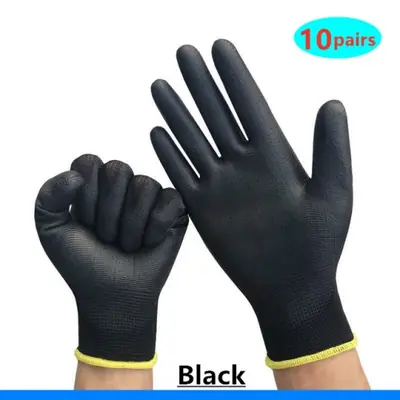 Image de Gants de travail enduits en nitrile - Protection robuste pour chantiers