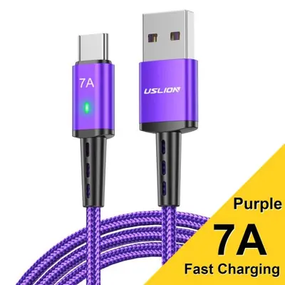 Image de Câble USB-C Rapide 7A pour Samsung, Xiaomi & Plus