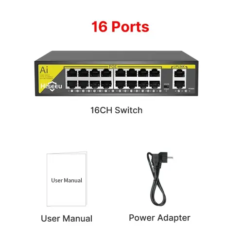 16 ports PoE