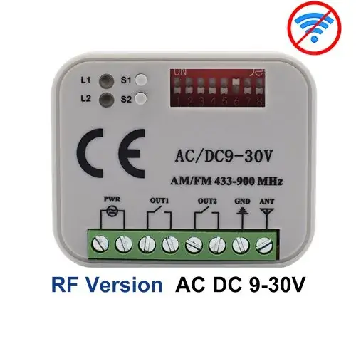 RF seulement AC DC 9-30V