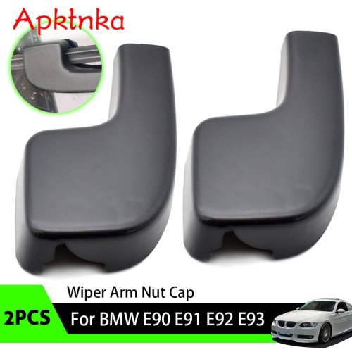 Image of 2-Pack Front Windshield Wiper Arm Nut Cap Bolt Cover for BMW 3 Series E90 E91 E92 E93 (2004-2009) - OE Replacement 61617138990