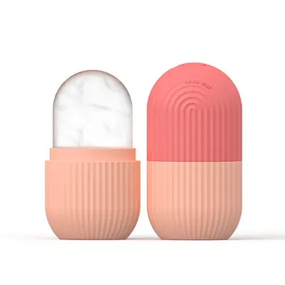 Moule à glaçons silicone visage – Rouleau de beauté anti-âge