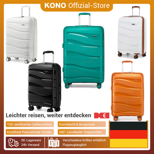 Valise à Roulettes Légère avec Serrure TSA - Ensemble 2-3-4 Pièces