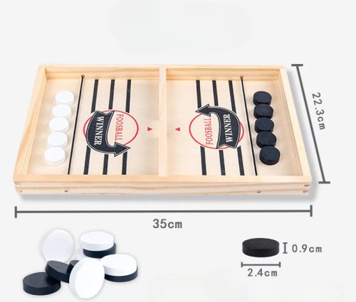 Imagen de Juego de mesa de billar de madera, juegos de ganador de futbolín, juego de Hockey de mesa, ajedrez c...