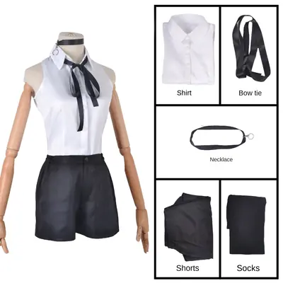 Image de Costume Cosplay Tronçonneuse Reze - Tenue Complète pour Halloween