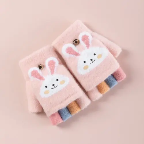 Image de Gants d'Hiver Enfants Lapin - Chauds & Pratiques