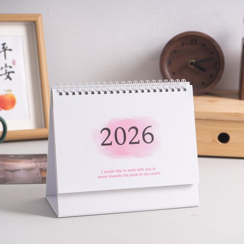 Zdjęcie Kalendarz biurkowy na rok 2026, duży, angielski, książka kalendarzowa, roczny kalendarz z listą rzec...