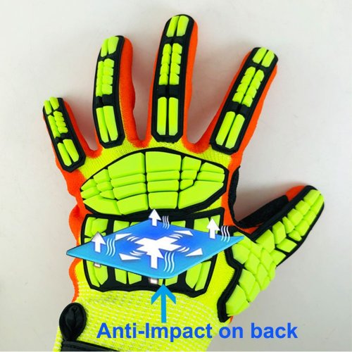 Image of NMSafety Cut Resistant Level 5 Safety Work Wholesale Touch Anti Vibration Impact Mechanics Protective Gloves