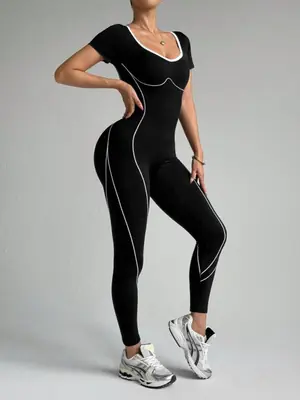 Image de Combinaison Yoga Femme Sans Couture - Sport & Fitness