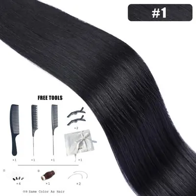 Image de Extensions de Cheveux Brésiliennes Remy - Trame Invisible 50g
