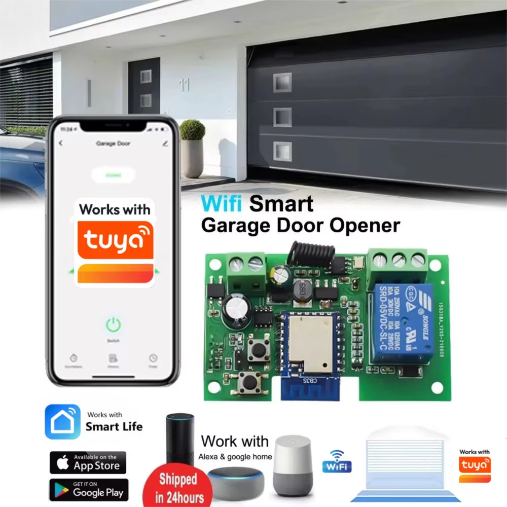 Imagen de Controlador inteligente para puerta de garaje con WiFi y temporizador