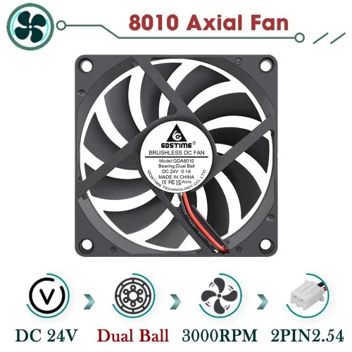 24V rodamiento 3000 RPM