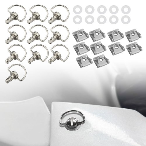 Imagen de Sujetador de Carenado con Anillo D para Moto - Universal 14mm