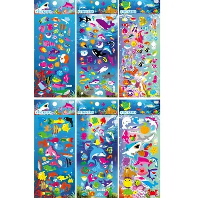 Image de Stickers 3D Dinosaures & Animaux Marins pour Voiture