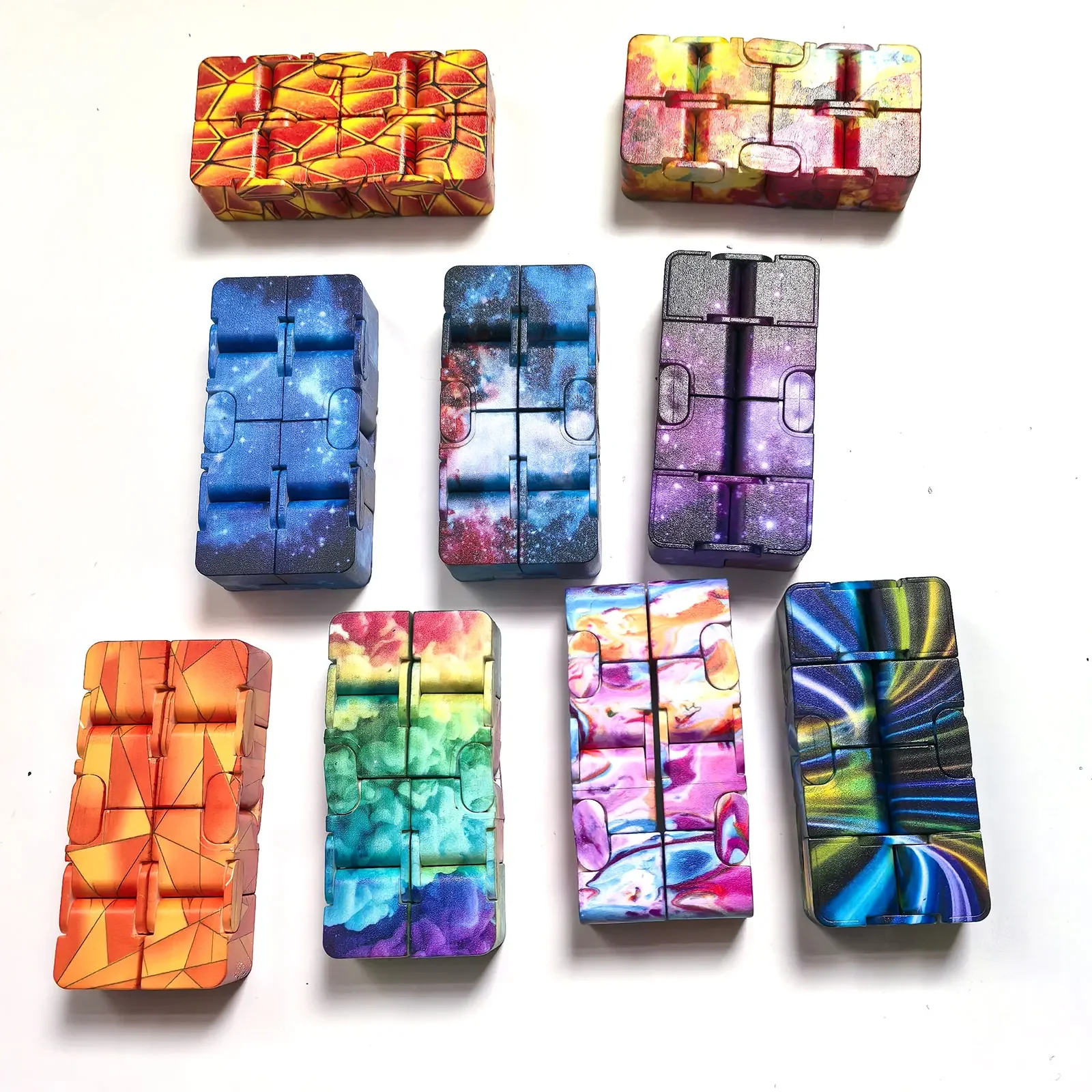 Image of Natural Sensory Stress Relief Cube – Handheld Magic Fidget Toy for Anxiety, Focus & Calm – Perfect for Adults and Kids