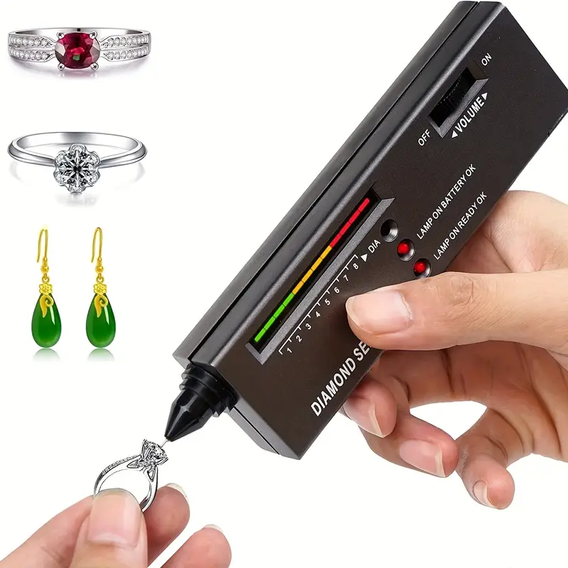 Afbeelding van 1Pc Diamant Selector, Professionele Diamant Tester, Gem Tester Pen Draagbare Elektronische Diamant Tester Tool Voor Sieraden Jade Robijn