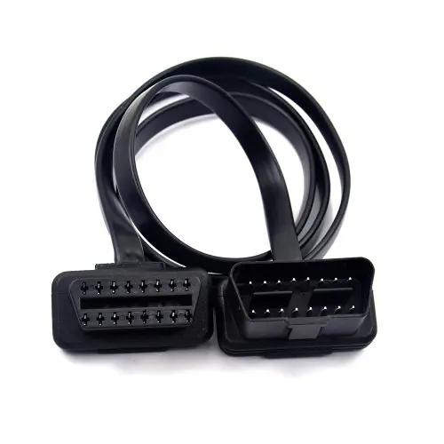 Image de Câble OBD2 16 Broches Mâle/Femelle - Extension Ultra Mince