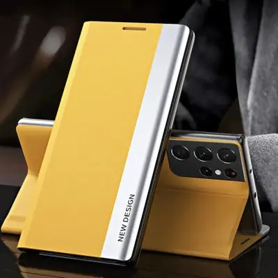 Image de Étui Cuir Luxe pour Samsung Galaxy S25/S24/S23/S22/S21/S20 Ultra