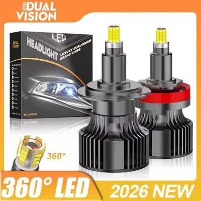 Image de Ampoules LED Phares 8Mlm 3D 360° - H7, H11, HB4, etc.