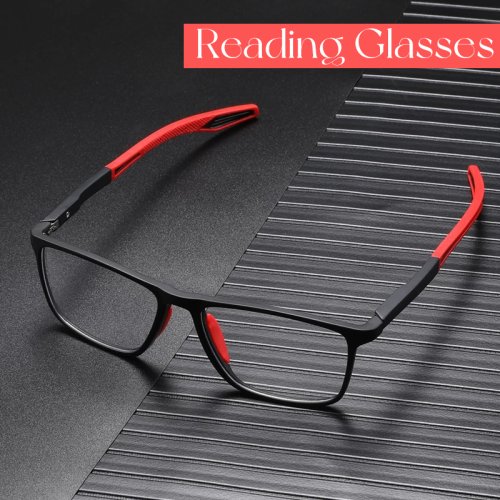 Imagen de Gafas de Lectura Antiluz Azul Ultraligeras TR90 para Presbicia, Gafas Deportivas con Visión de Lejos, Dioptrías hasta +4.0 para Hombres y Mujeres
