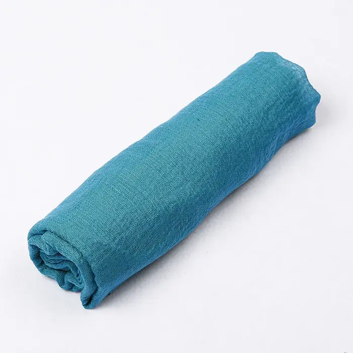 Image de Écharpe Longue en Coton Lin - Couleur Bonbon
