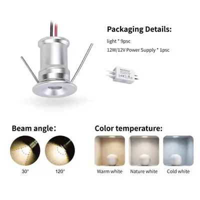 Image de Spot LED Mini 1W - Éclairage Ambiance IP65