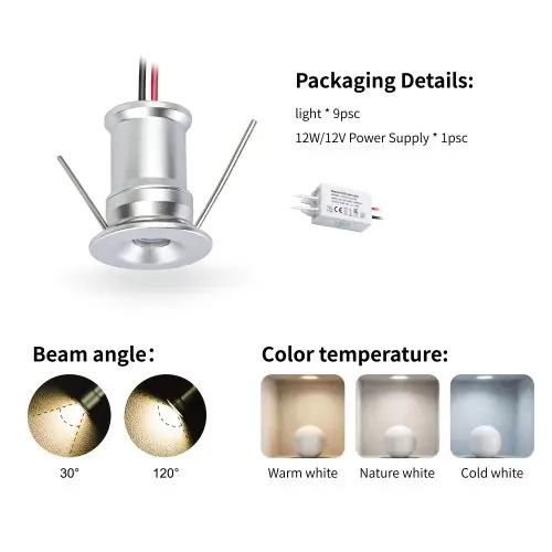 Image de Spot LED Mini 1W - Éclairage Ambiance IP65