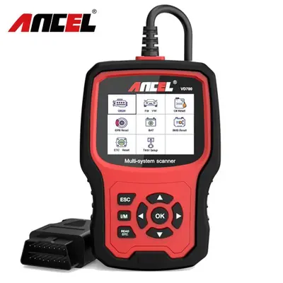 Image de Scanner OBD2 Professionnel ANCEL VD700 - Réinitialisation EPB, TPMS, Oil & SAS