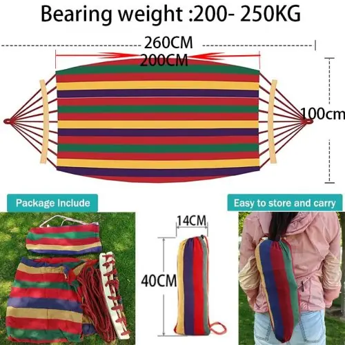Image de Hamac de Camping Anti-Renversement - Portable & Robuste